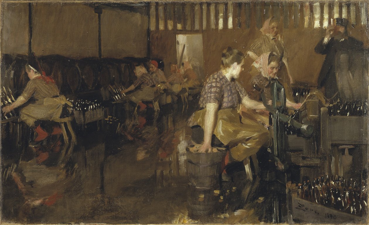 Det lille bryggeriet, 1890 av Anders Leonard Zorn