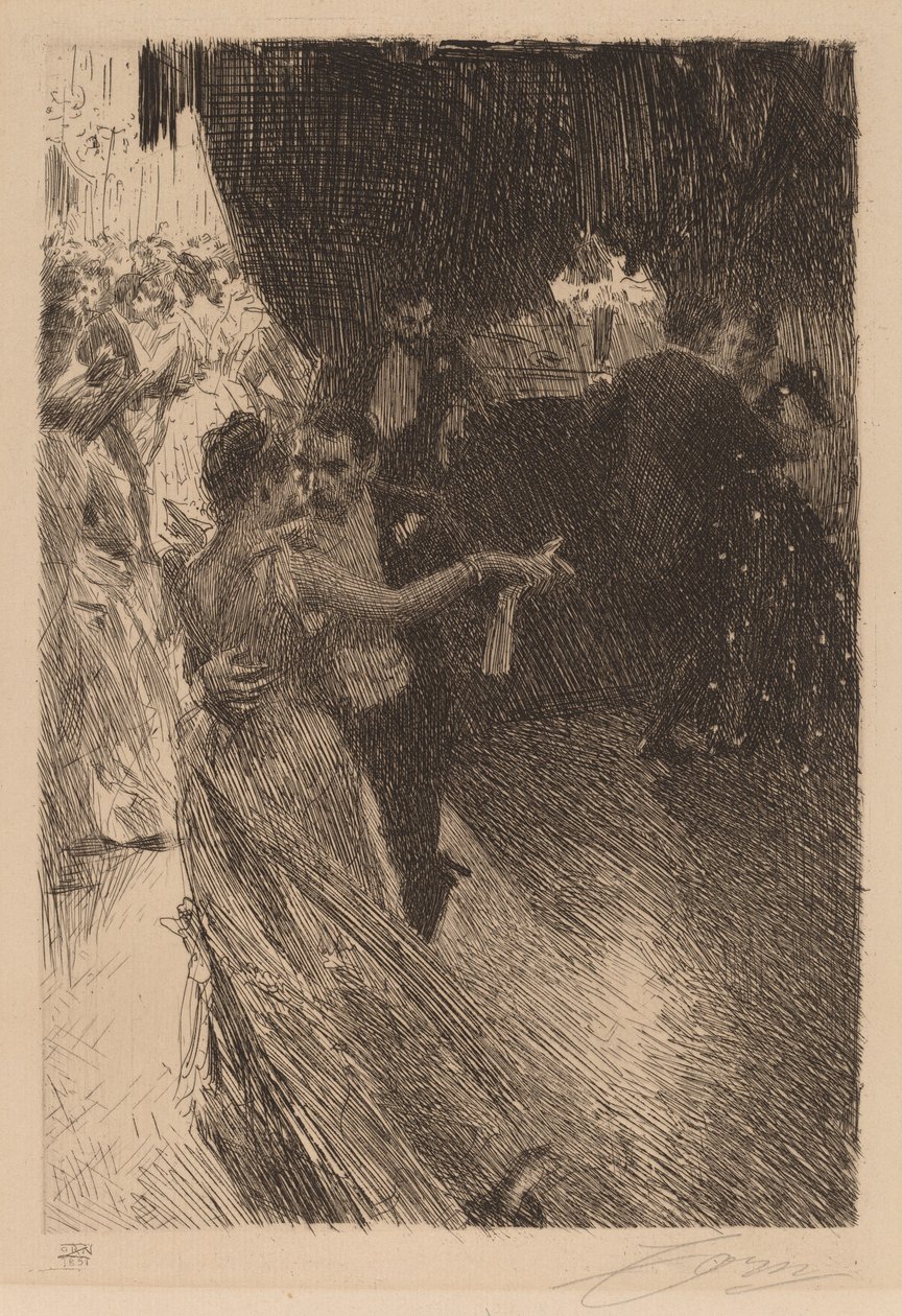 Valsen, 1891. av Anders Leonard Zorn