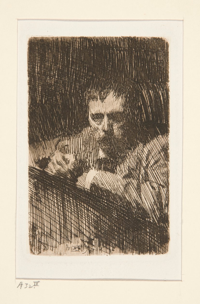 A Painter-Etcher (selvportrett) av Anders Leonard Zorn