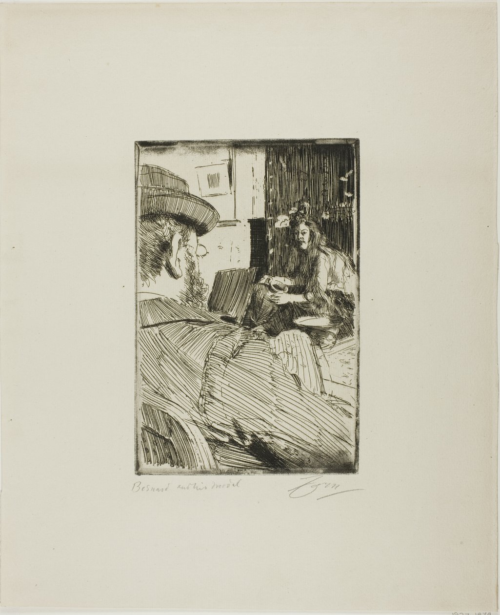 Albert Besnard og hans modell av Anders Leonard Zorn