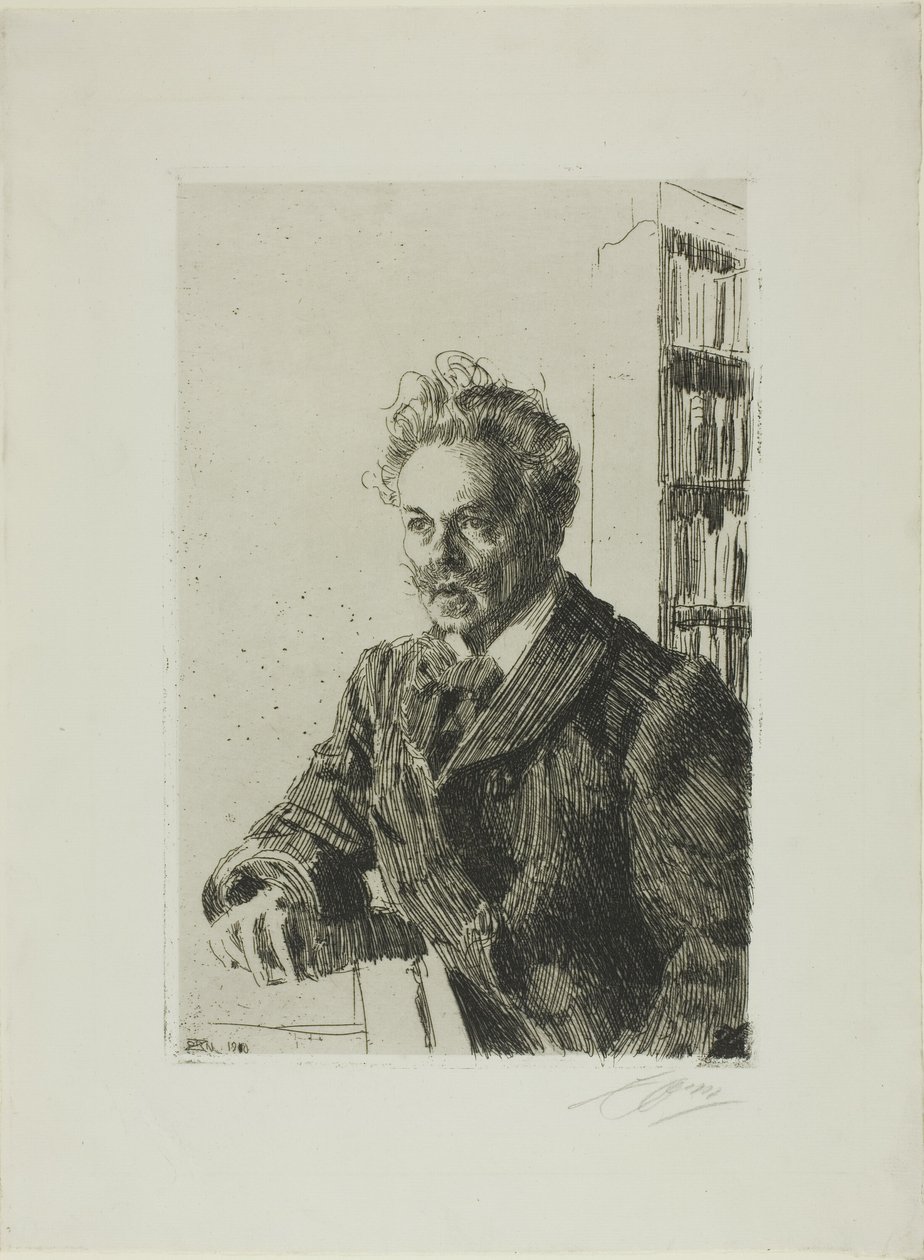 August Strindberg av Anders Leonard Zorn