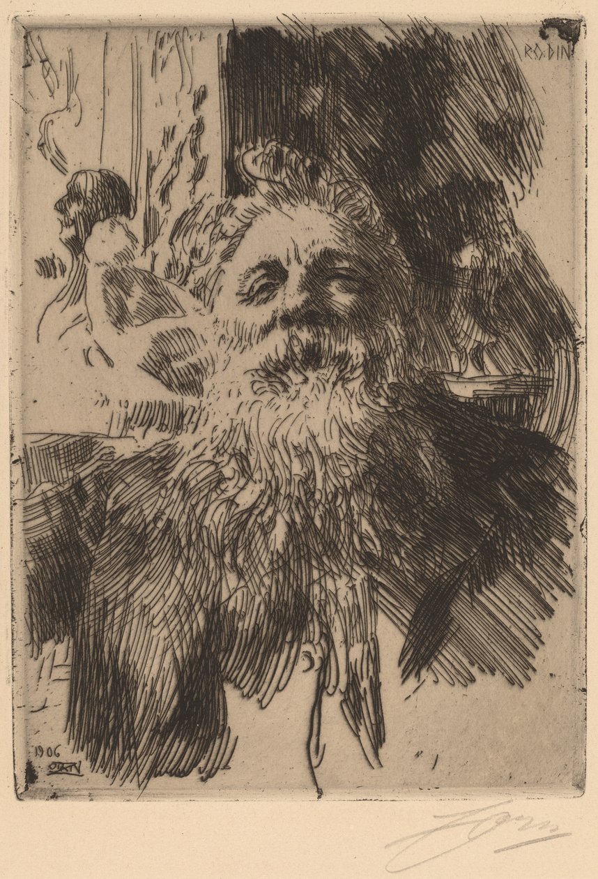 Auguste Rodin av Anders Leonard Zorn