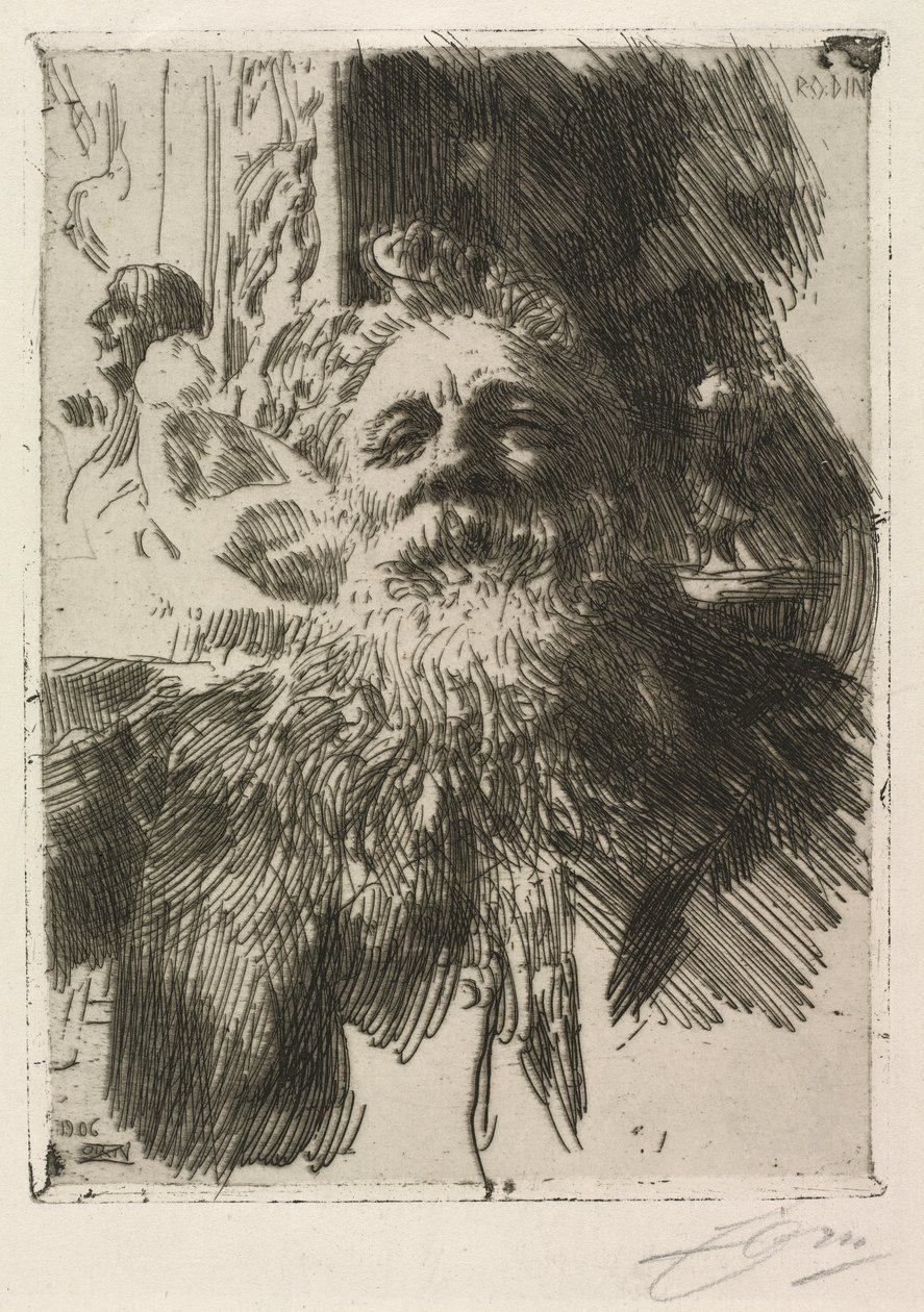 Auguste Rodin av Anders Leonard Zorn
