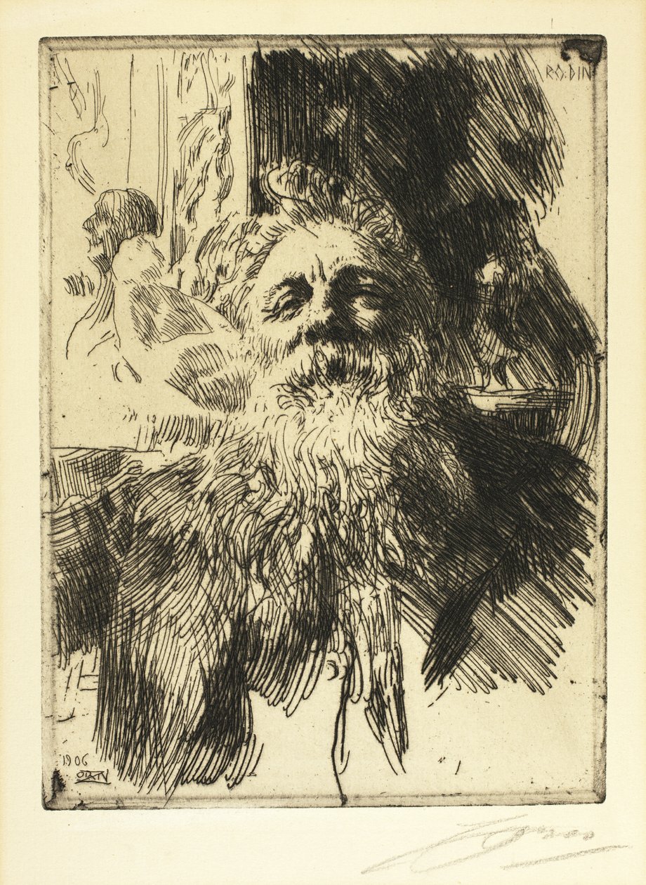 Auguste Rodin av Anders Leonard Zorn