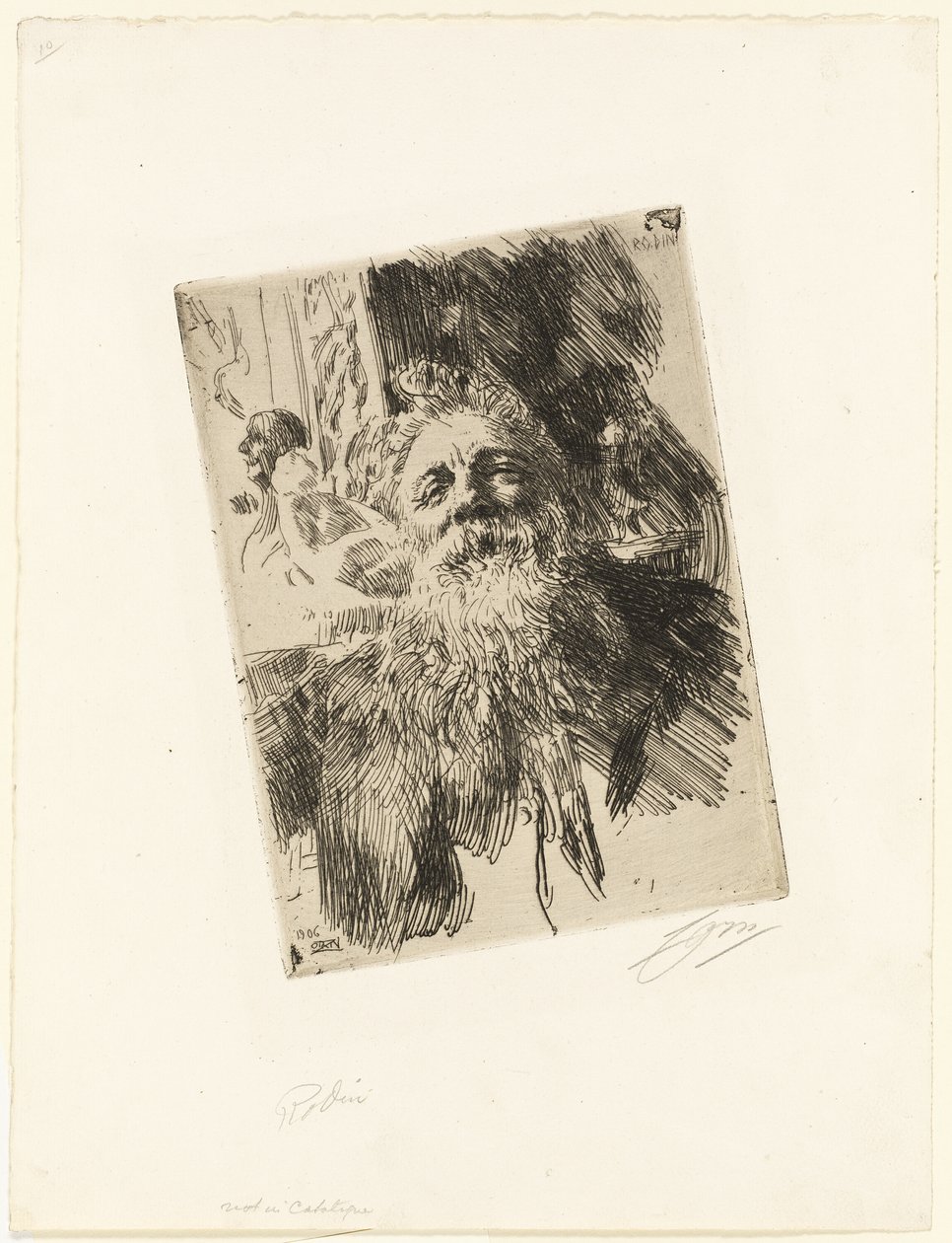Auguste Rodin av Anders Leonard Zorn