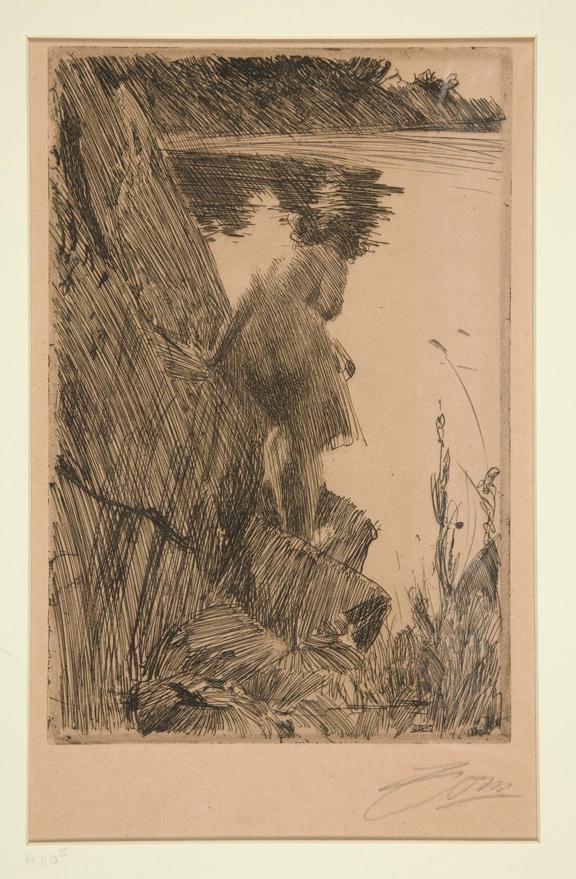 Badende (kveld) III av Anders Leonard Zorn