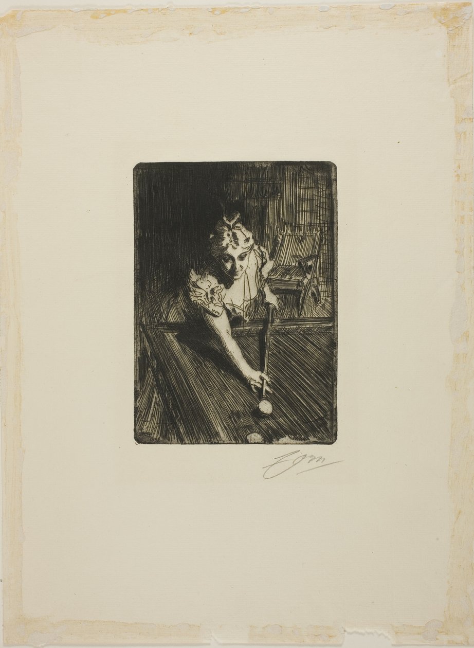 Biljard av Anders Leonard Zorn