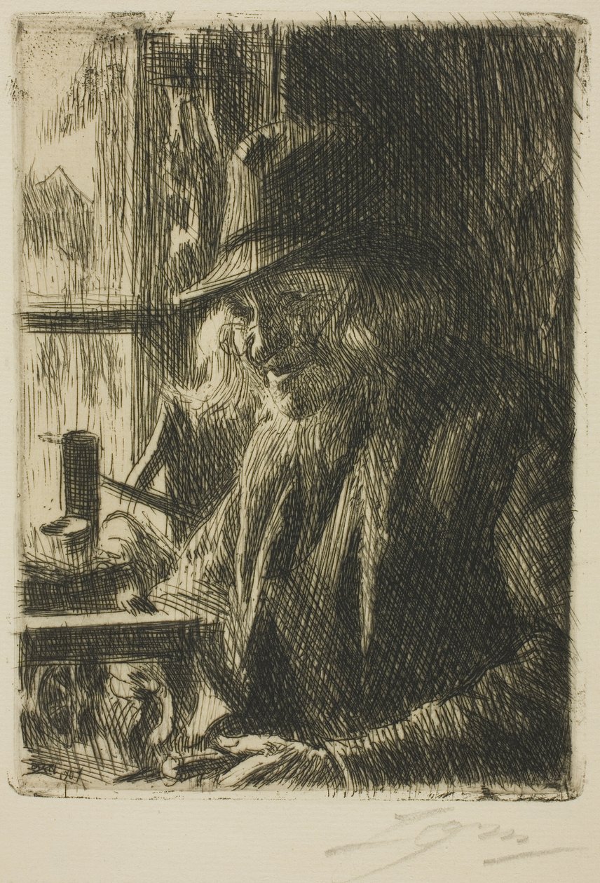 Bosl Anders, Urmaker på Mora av Anders Leonard Zorn