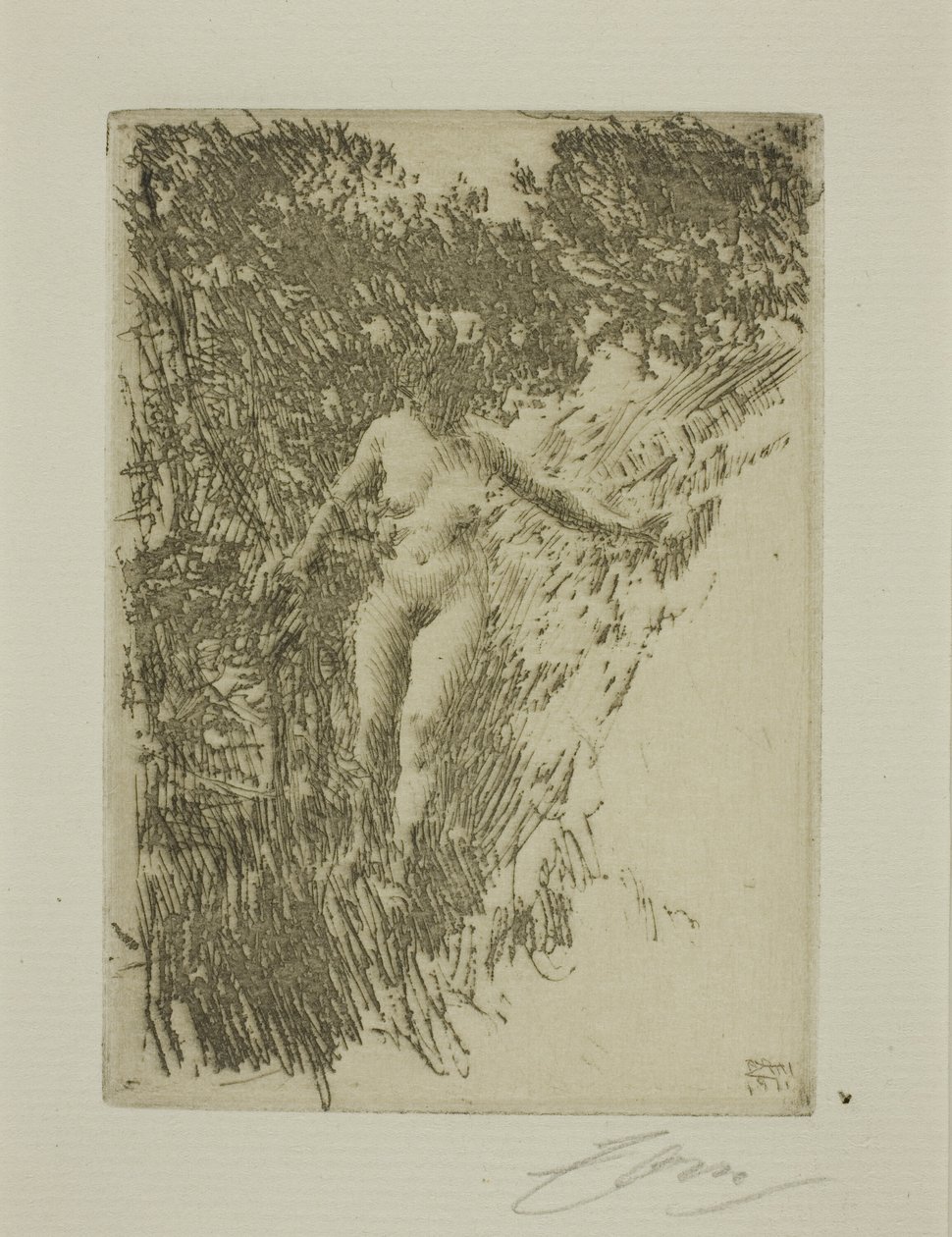 Børsteved av Anders Leonard Zorn