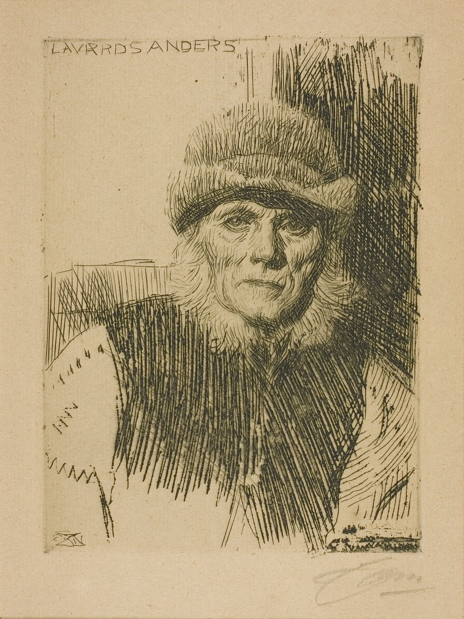 Dalecarlian Peasant (Lavards Anders) av Anders Leonard Zorn