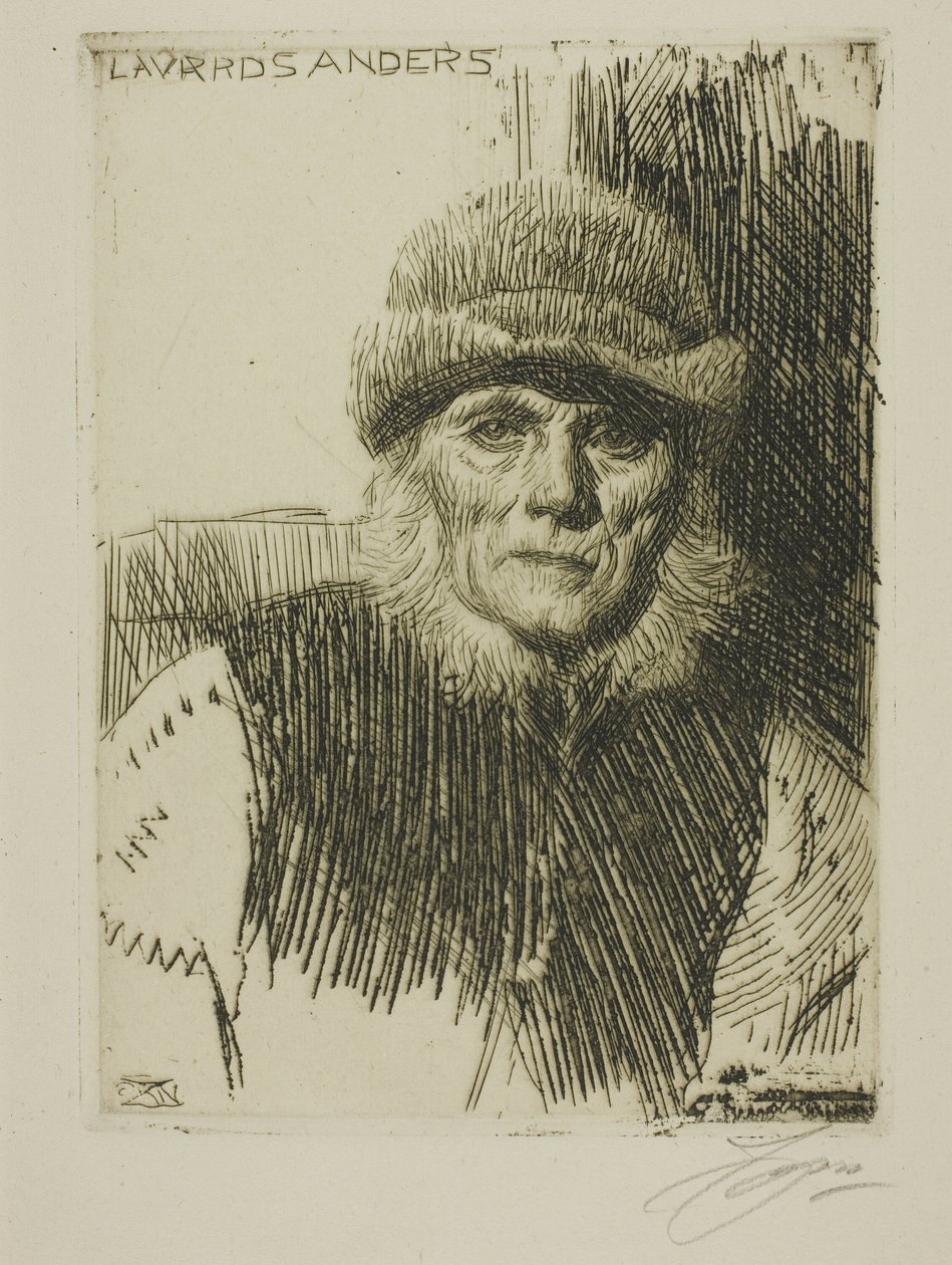 Dalecarlian Peasant (Lavards Anders) av Anders Leonard Zorn