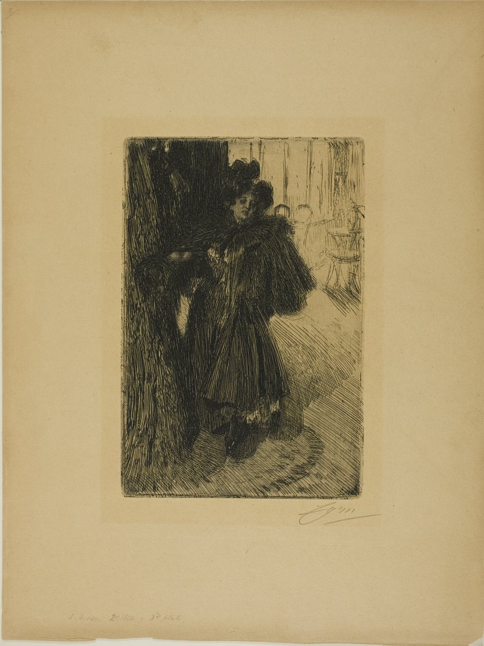 Natteffekt II av Anders Leonard Zorn