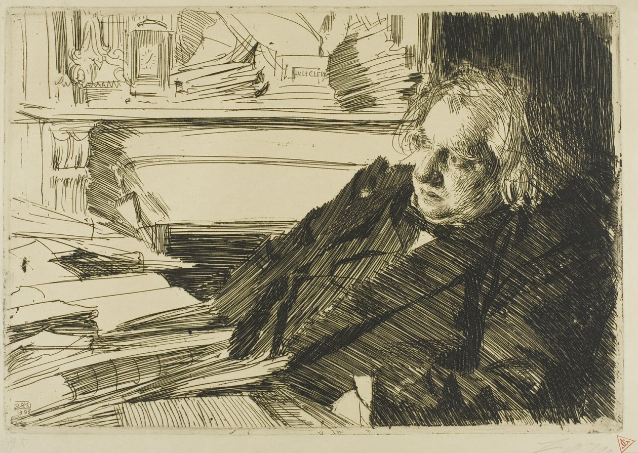 Ernest Renan av Anders Leonard Zorn