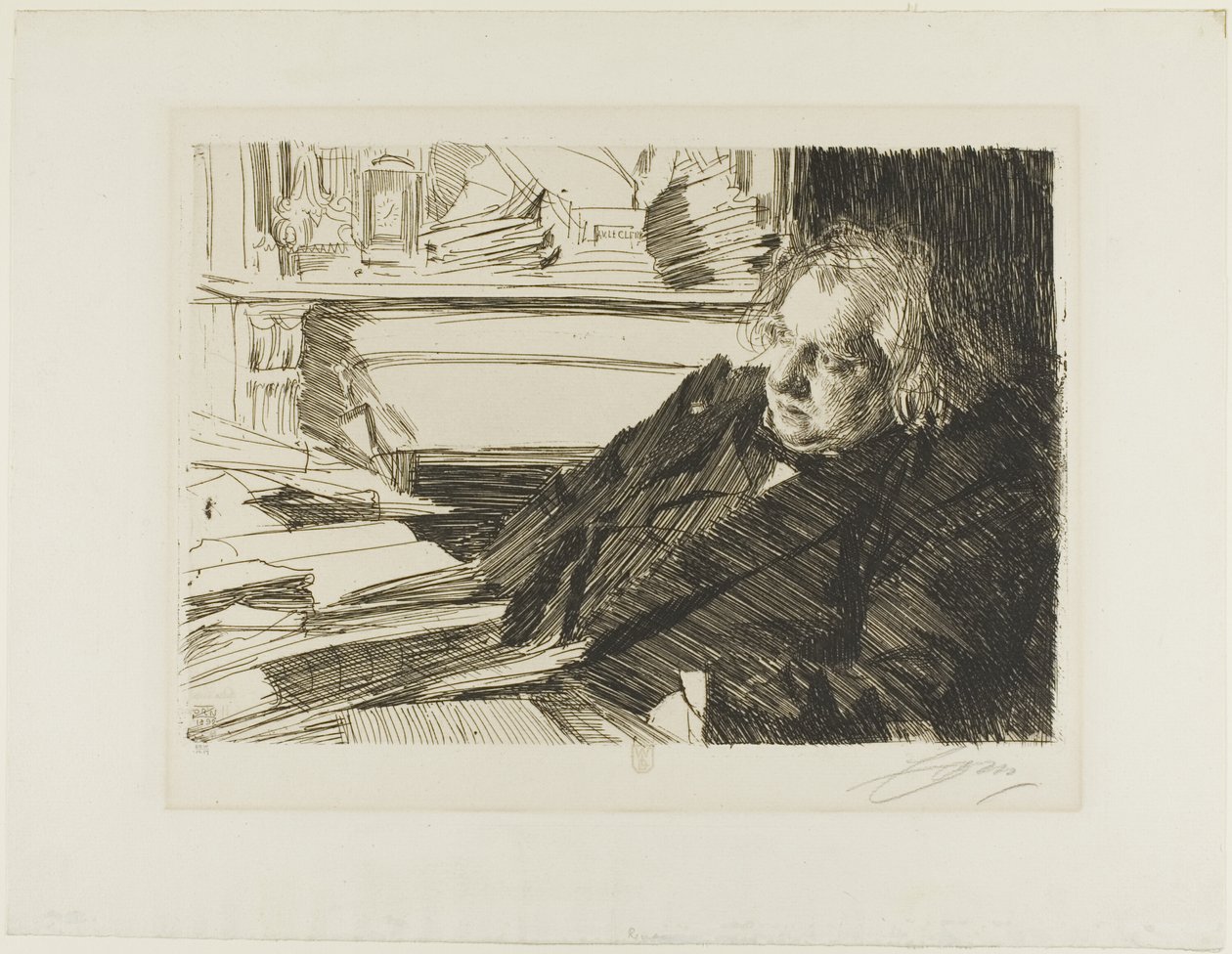 Ernest Renan av Anders Leonard Zorn