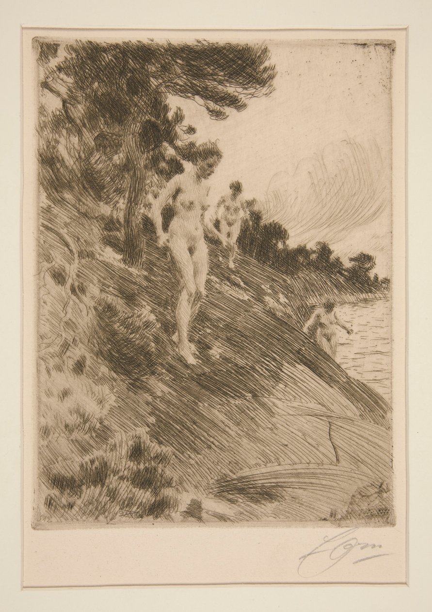 Skremt av Anders Leonard Zorn