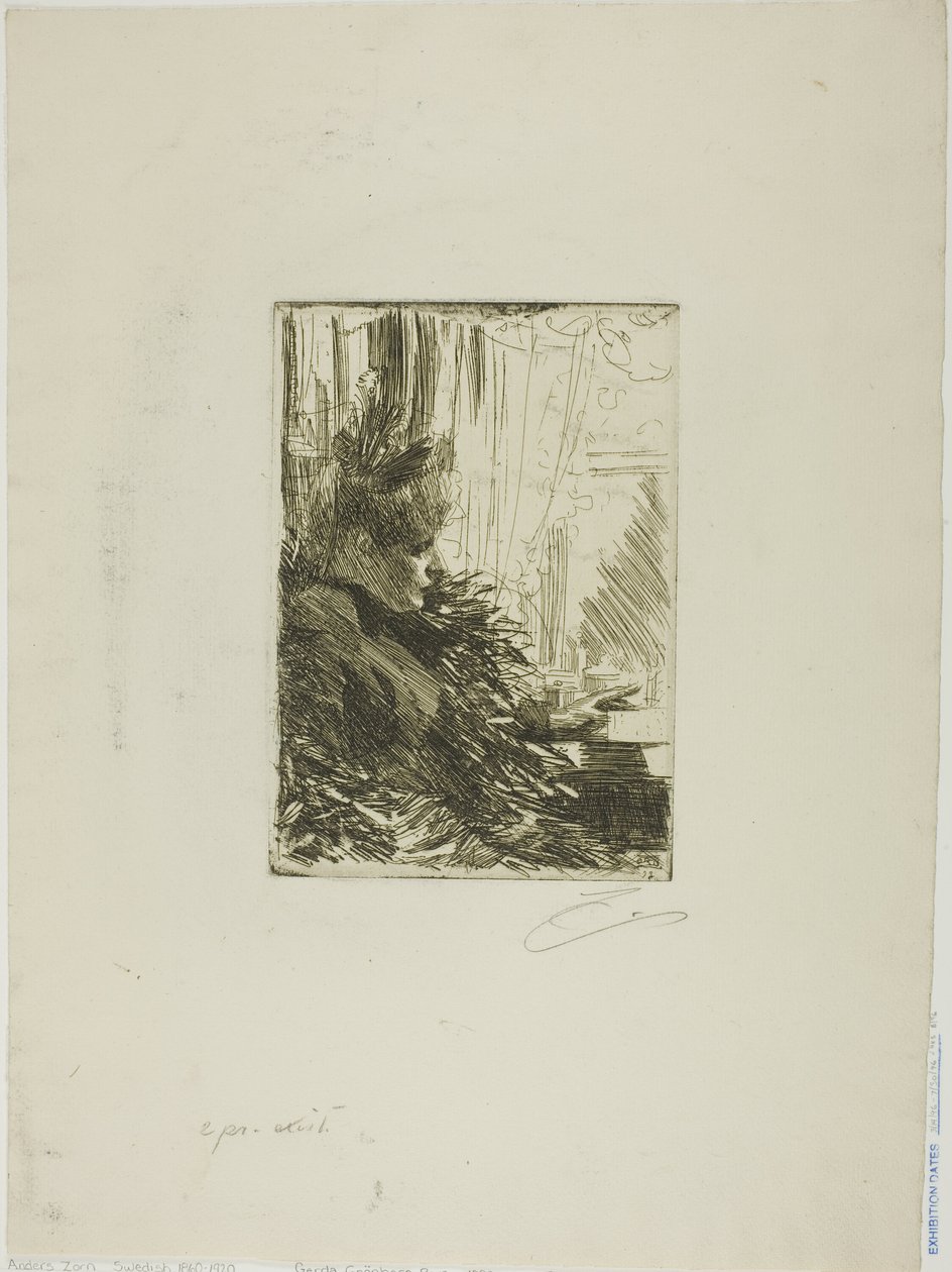 Gerda Grönberg II av Anders Leonard Zorn