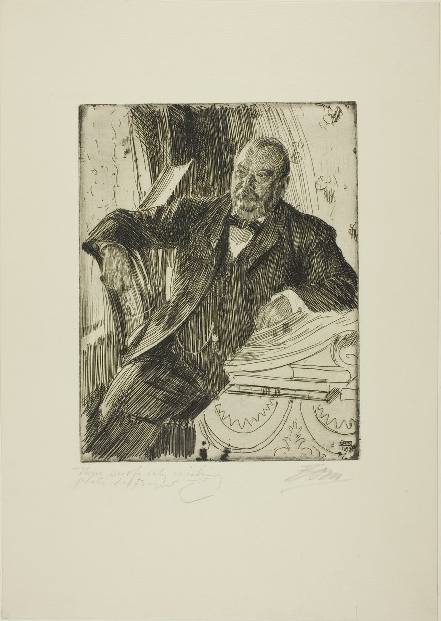 Grover Cleveland II av Anders Leonard Zorn