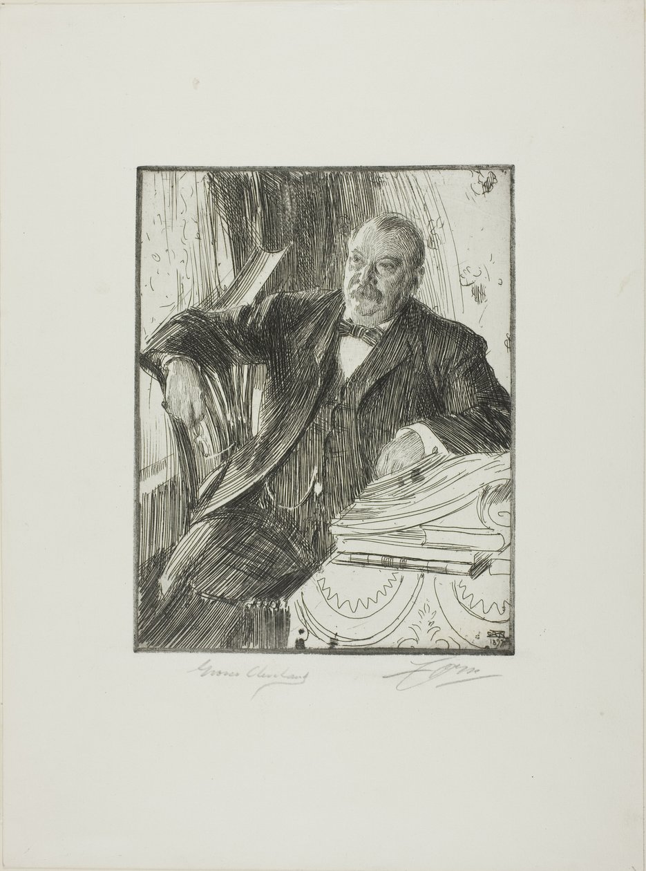 Grover Cleveland II av Anders Leonard Zorn