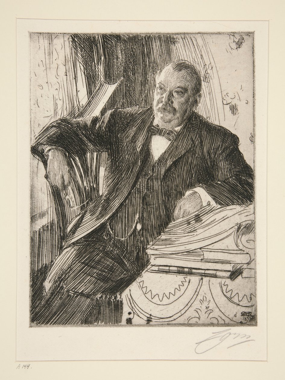Grover Cleveland II av Anders Leonard Zorn