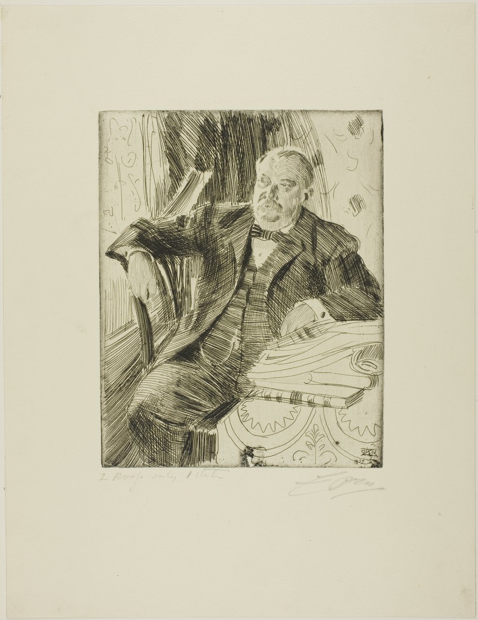 Grover Cleveland I av Anders Leonard Zorn