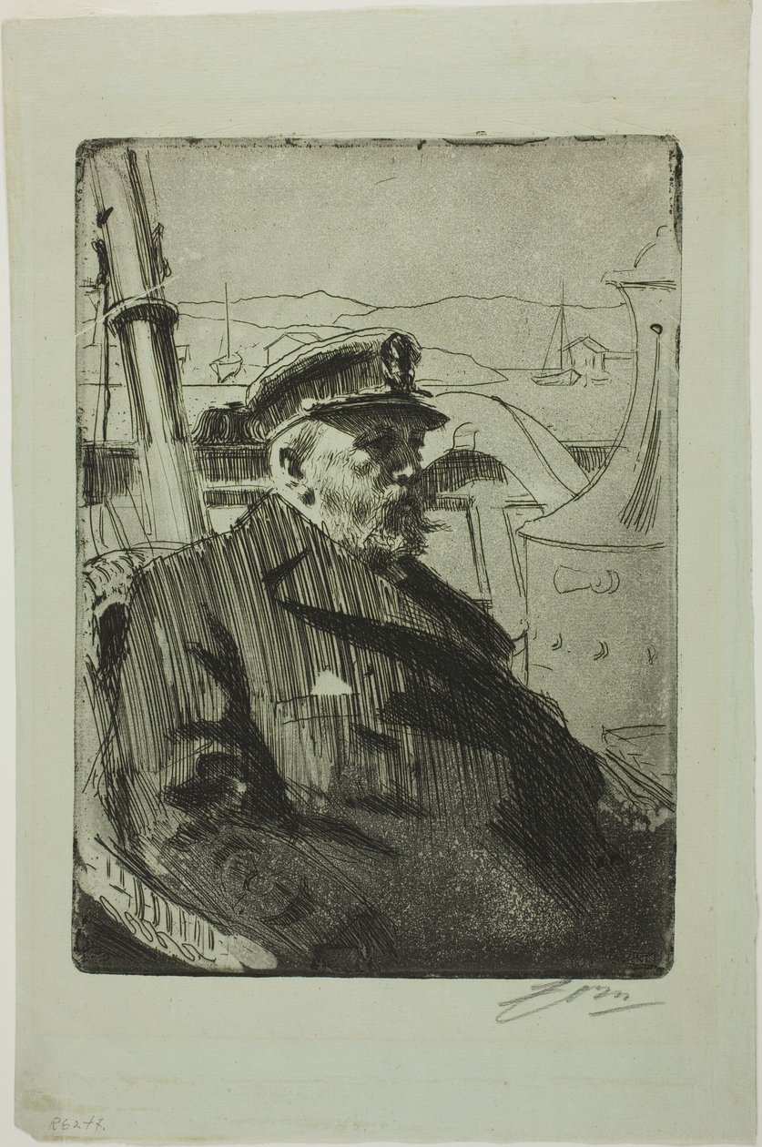 Kong Oscar II (andre plate) av Anders Leonard Zorn