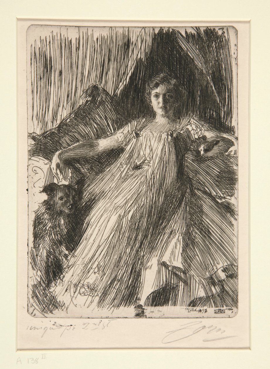 Maud Cassel (fru Ashley) av Anders Leonard Zorn
