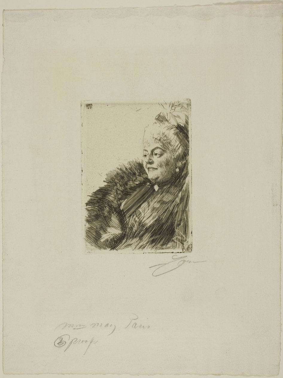 Fru Georges May II av Anders Leonard Zorn