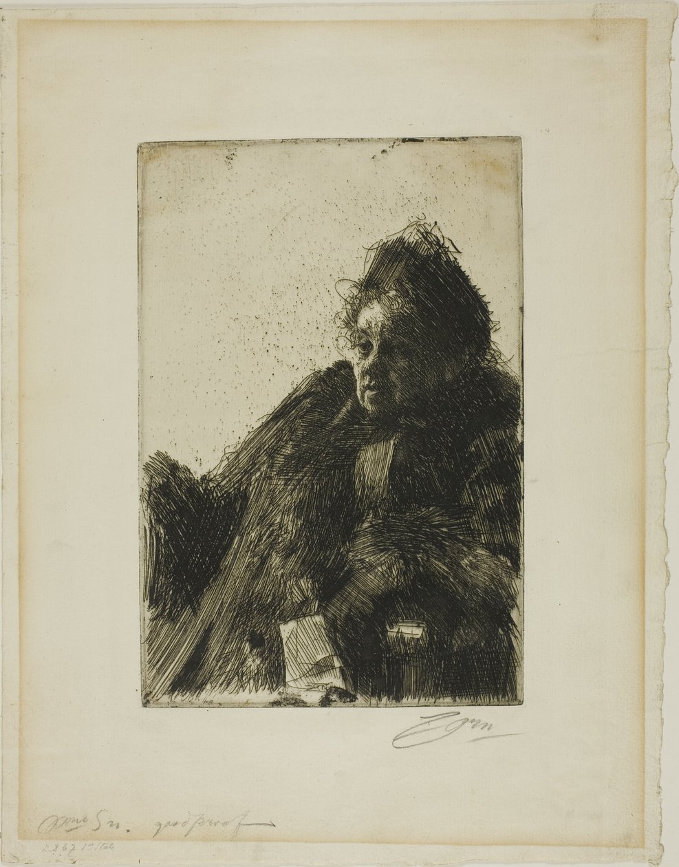 Fru Simon II av Anders Leonard Zorn