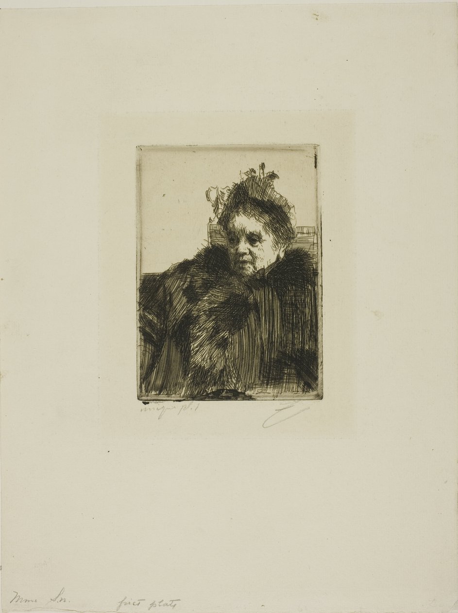 Mme Simon I av Anders Leonard Zorn
