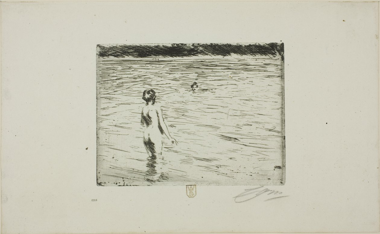 Mor bader av Anders Leonard Zorn