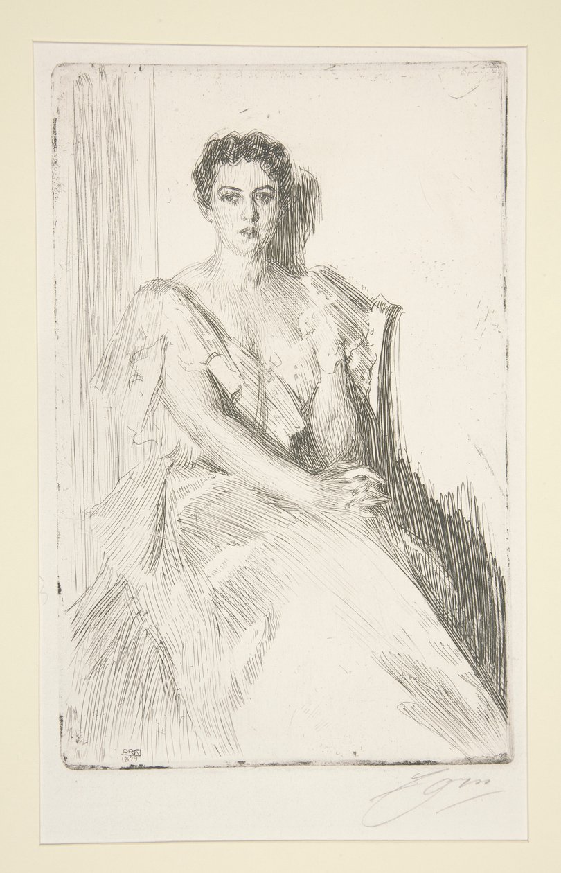 Mrs. Cleveland av Anders Leonard Zorn
