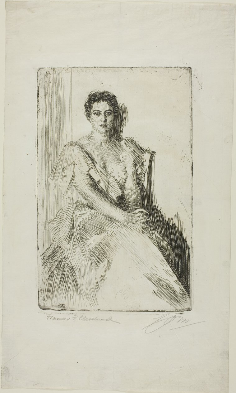Fru Cleveland II av Anders Leonard Zorn