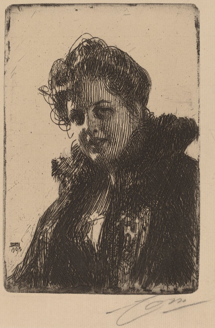 Fru. Granberg av Anders Leonard Zorn