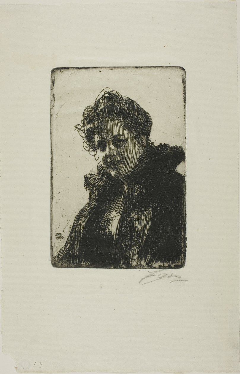 Fru. Granberg av Anders Leonard Zorn