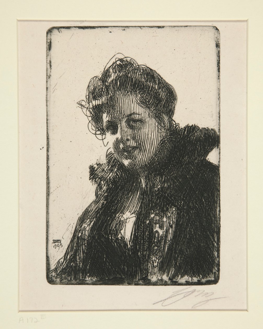 Fru. Granberg av Anders Leonard Zorn