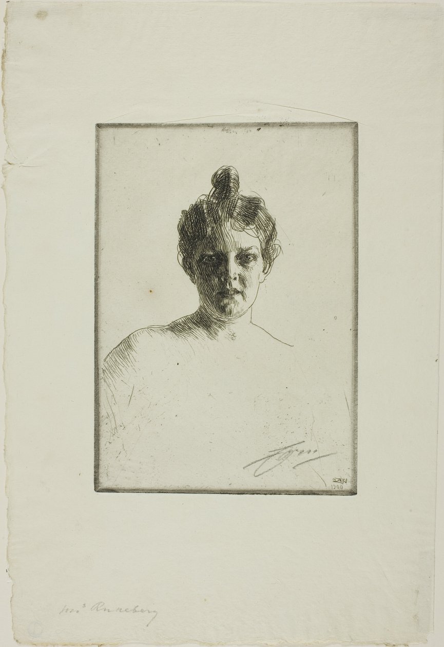 Fru Runeberg av Anders Leonard Zorn