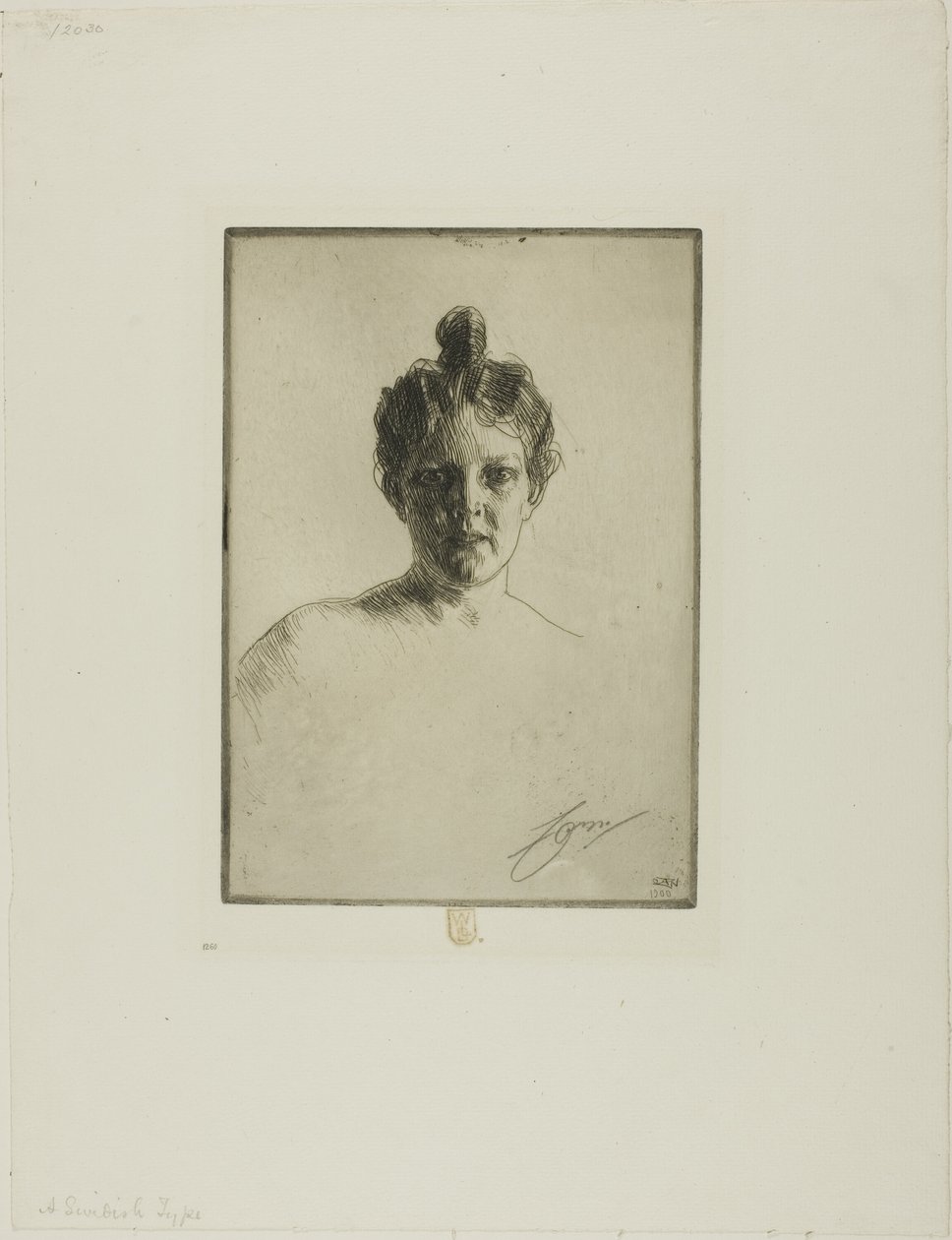 Fru Runeberg av Anders Leonard Zorn