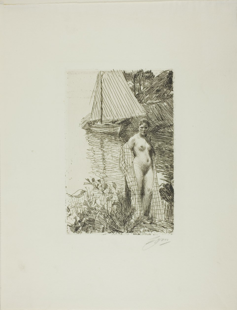 Min modell og min båt av Anders Leonard Zorn