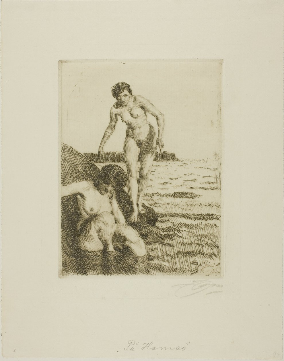 På øya Hemsö av Anders Leonard Zorn