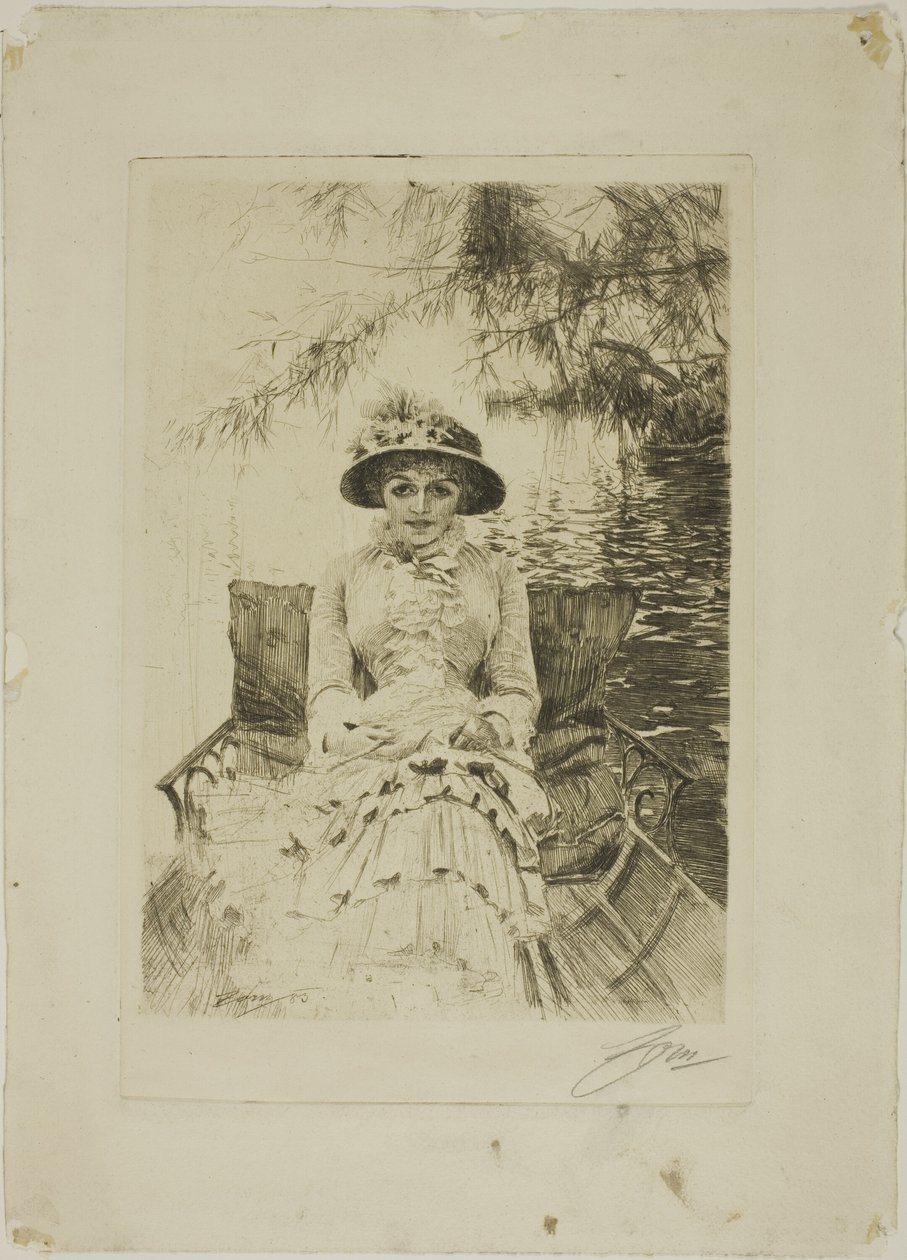 På Themsen av Anders Leonard Zorn