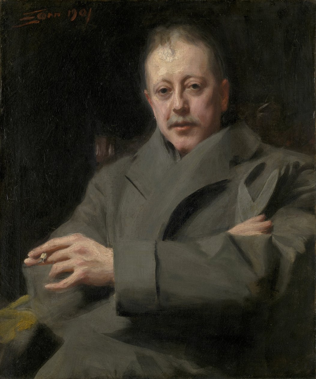 Portrettstudie av en mann av Anders Leonard Zorn