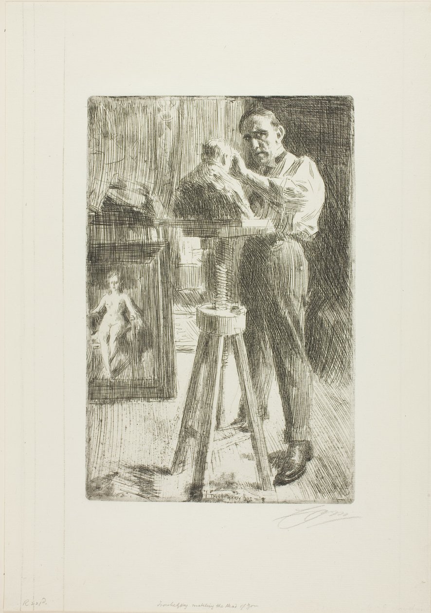 Prins Paul Troubetzkoy I (hel lengde) av Anders Leonard Zorn