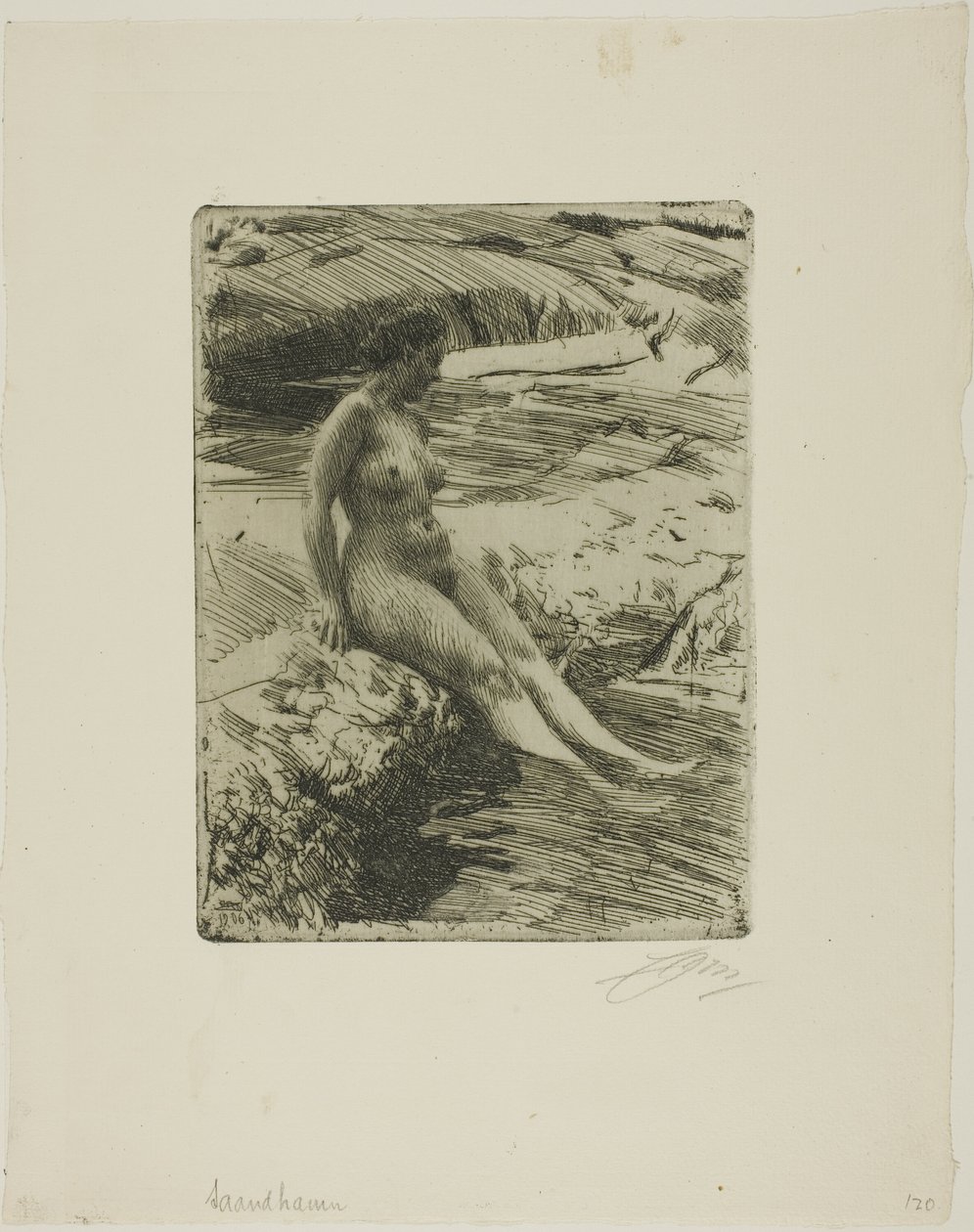 Sand havn av Anders Leonard Zorn