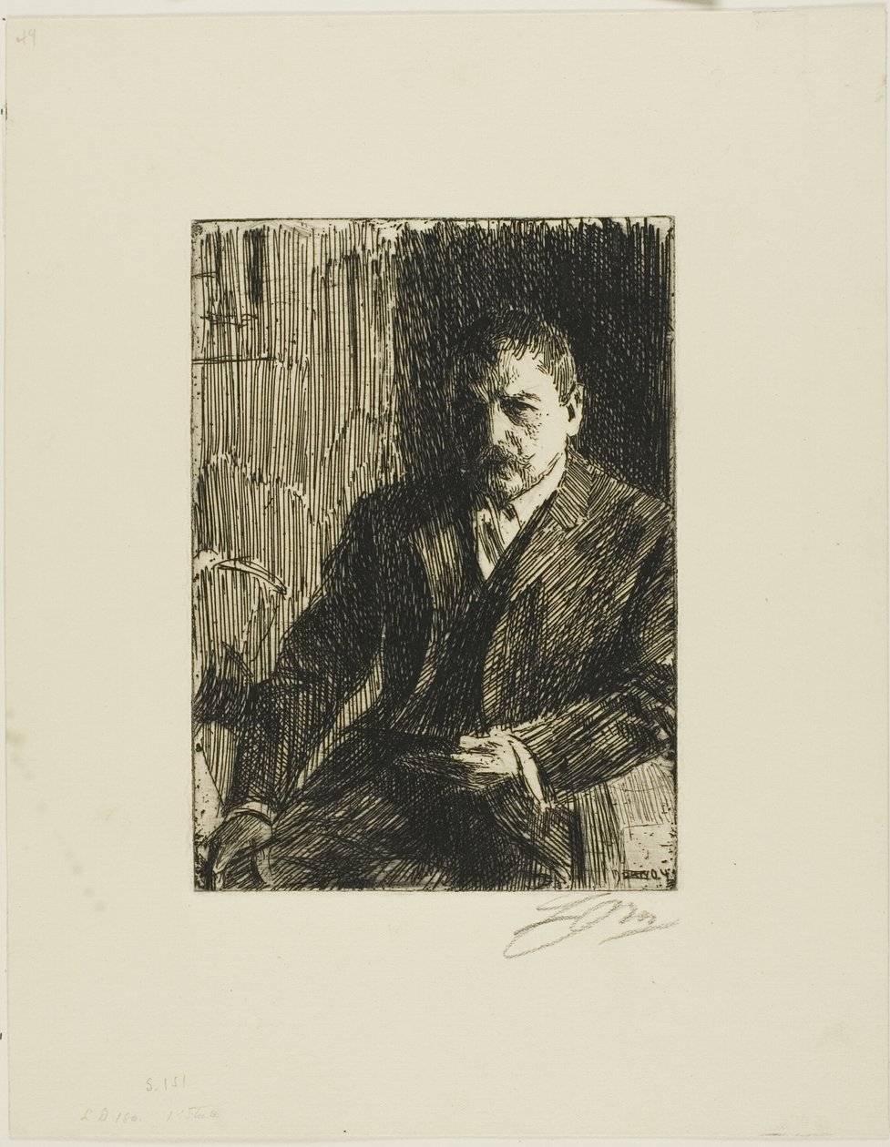 Selvportrett 1904 I av Anders Leonard Zorn