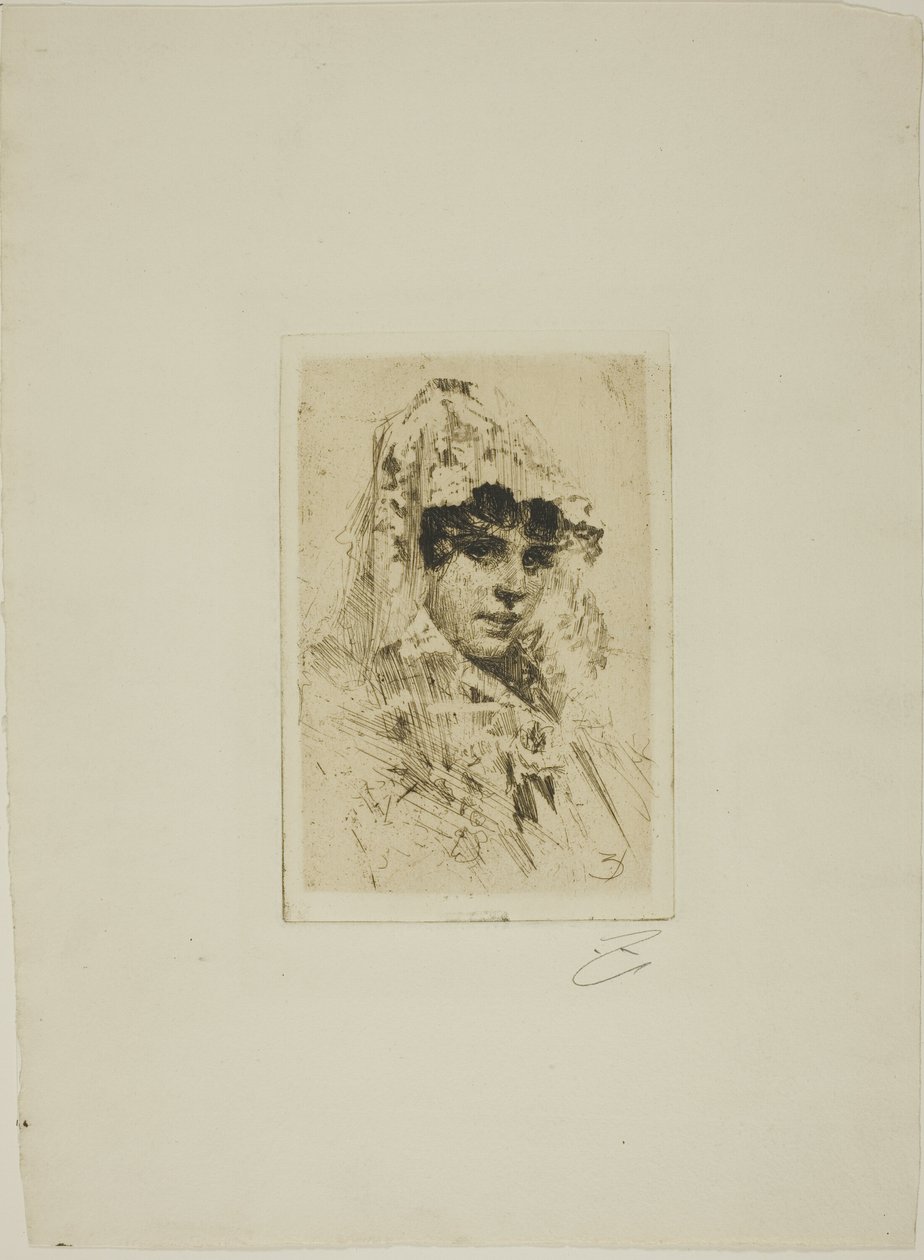 Spansk kvinne av Anders Leonard Zorn