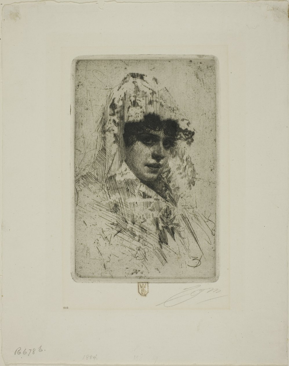 Spansk kvinne av Anders Leonard Zorn