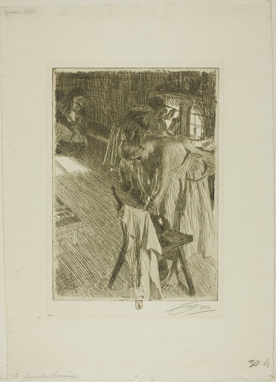 Søndag morgen av Anders Leonard Zorn