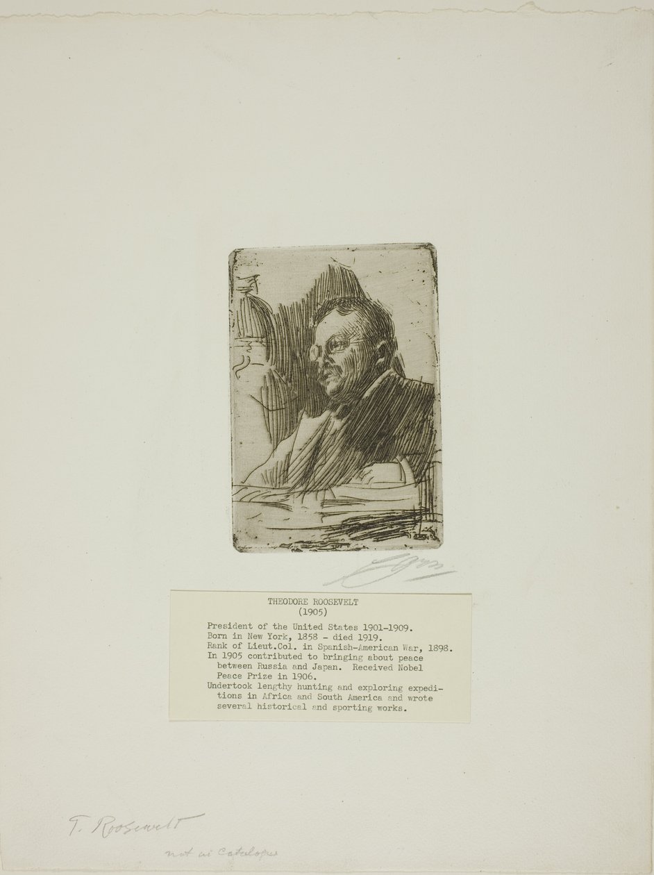 Theodore Roosevelt av Anders Leonard Zorn