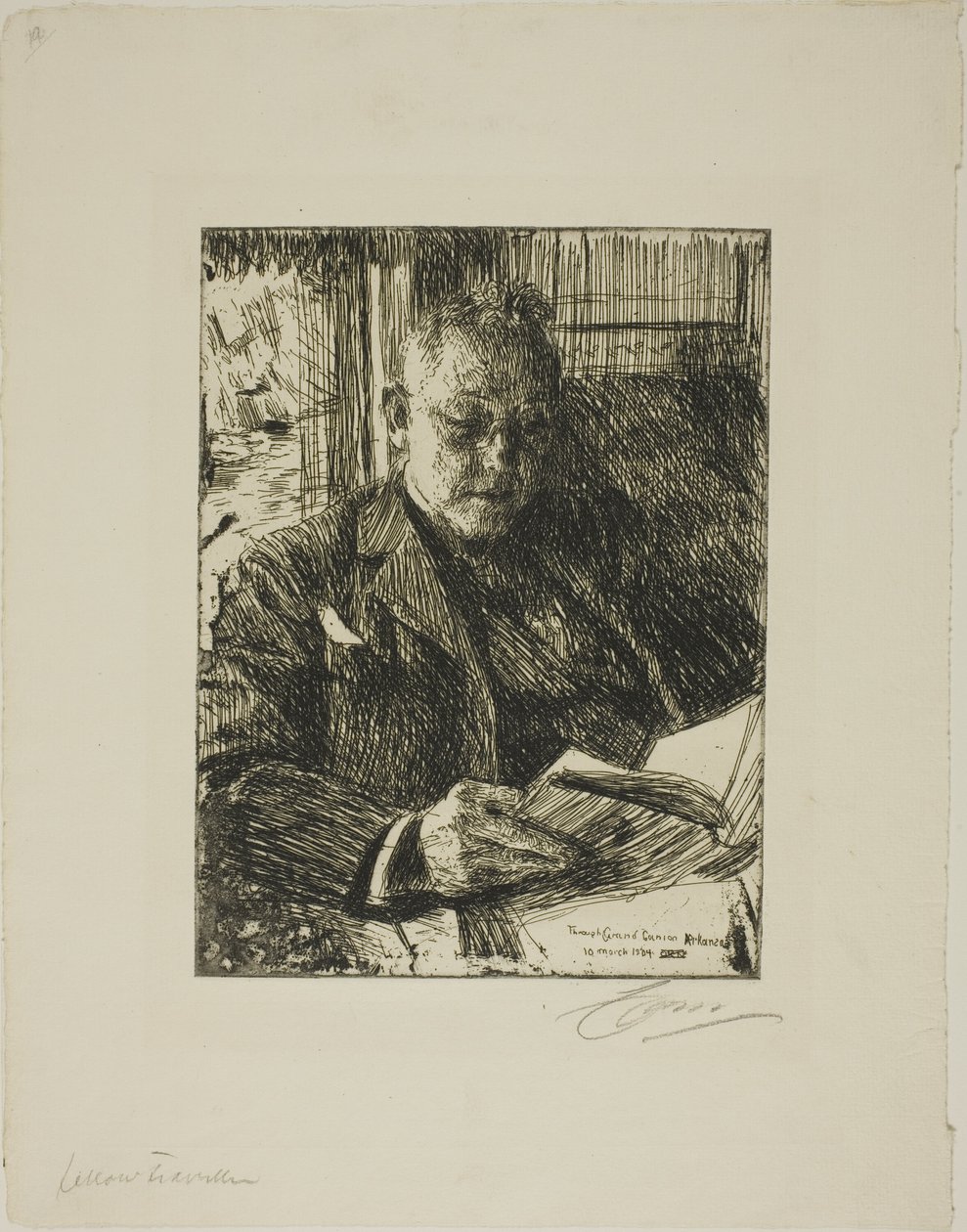 Reisefølge (Mr. Ch. Deering) av Anders Leonard Zorn