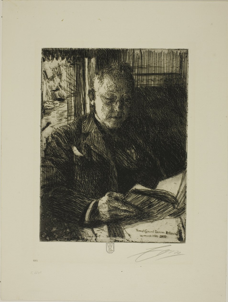 Reisefølge (Mr. Ch. Deering) av Anders Leonard Zorn